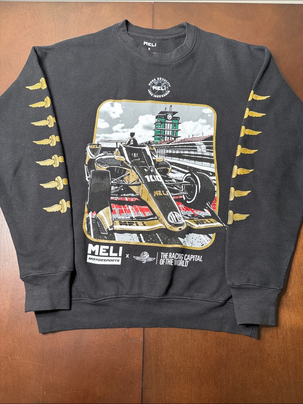 80% Cotton Official 107th Indy 500 Crewneck Sweater - Small